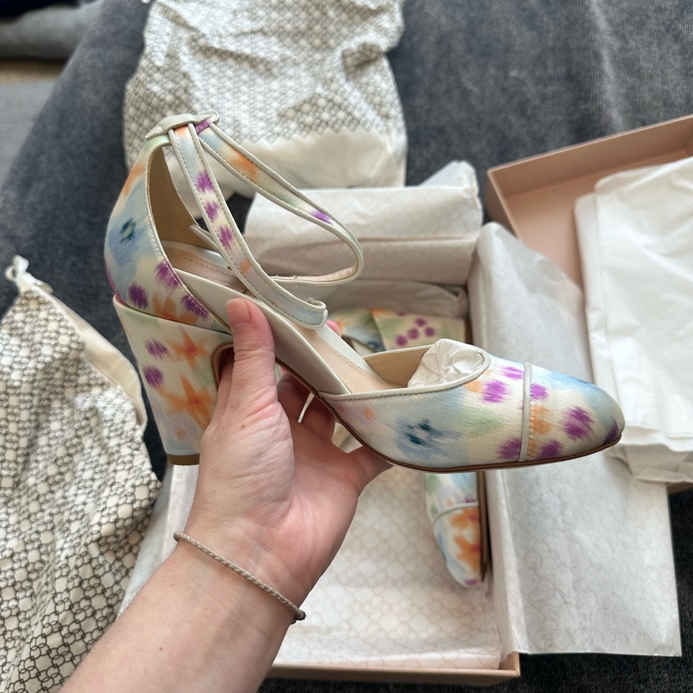 Classy Multicolor Women's Heels - Picture 4 of 12